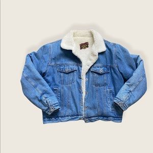 Vintage Lined Denim Jacket (Sherpa)